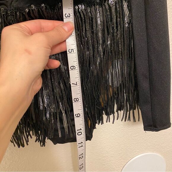 Revolution 10th House Dance Costume 2 piece black sequin BIONIC TH23116 SALC PA - Picture 12 of 16